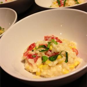 Risotto with Tomato, Corn and Basil image