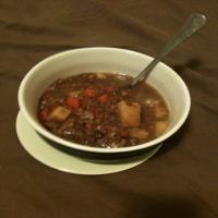 Crock Pot Beef Lentil Soup image