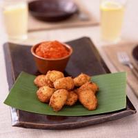 Black-Eyed Pea Fritters with Hot Pepper Relish image