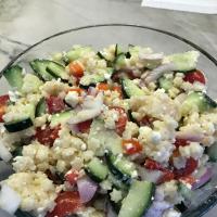 Orzo with Feta, Cucumber and Tomato image
