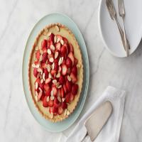 Almond Custard Tart with Strawberries image