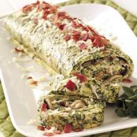 Spinach Omelet Brunch Roll image