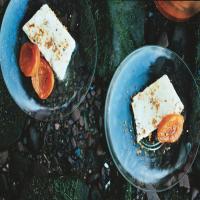 Almond Praline Semifreddo with Grappa-Poached Apricots_image