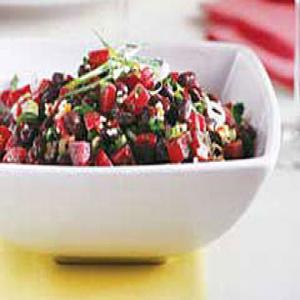 Roasted Beet and Bean Salad Recipe image