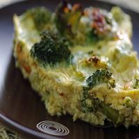 Crustless Broccoli and Cheese Quiche image
