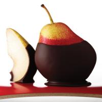 Chocolate-Dipped Pears image