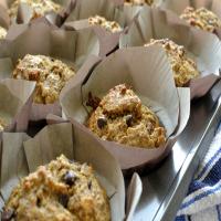 Healthy Oatmeal Banana Chocolate Muffins image