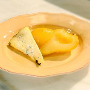 Poached Pears with Stilton image