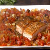 Lentil Puttanesca with Salmon_image