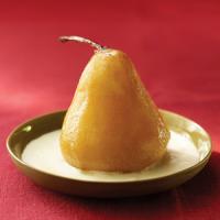 Poached Pears with Vanilla Cream Sauce image