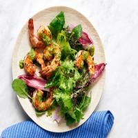 Grilled Shrimp with Walnut Pesto_image