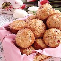 Rhubarb Pecan Muffins image