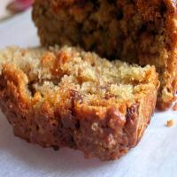 Whole Wheat Peanut Butter-Banana Bread With Chocolate Chips image