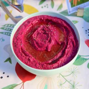 Beet Ricotta Dip with Vegetables_image