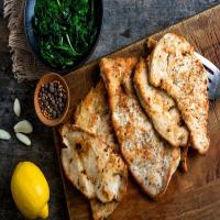 Lemon and Garlic Chicken With Spiced Spinach image