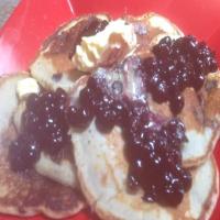Splenda made Blueberry Pancakes & Compote_image