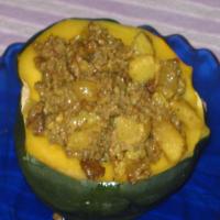 Acorn Squash Stuffed with Curried Meat_image