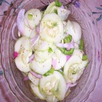 Cucumber-Green Pepper Salad image