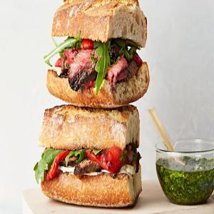 Steak-and-Brie Sandwich with Chimichurri_image