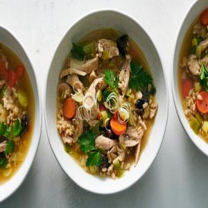 Cock-a-Leekie Soup (Scottish Chicken and Leek Soup) image
