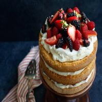 Almond Berry Layer Cake image