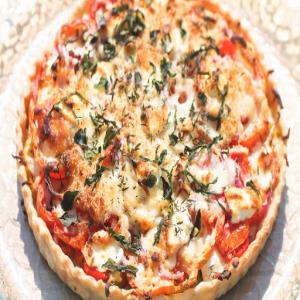 Rustic Tomato and Cheese Pie Recipe - (4.4/5)_image