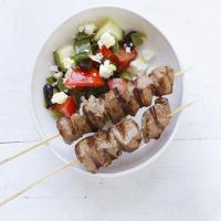 Lamb kebabs & Greek salad image