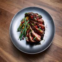 Seared Duck with Pomegranate Molasses and Israeli Couscous image