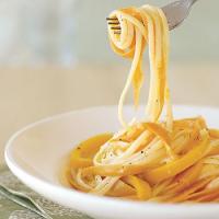 Linguine with Carrot Ribbons and Lemon-Ginger Butter_image