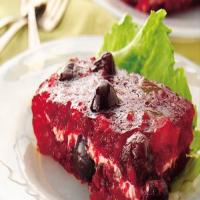 Cherry-Cream Cheese Layered Gelatin Salad_image