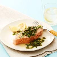 Giada's Baked Salmon with Arugula Salsa Verde_image