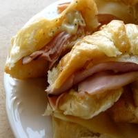 Ham and Dijon Croissant Sandwiches image