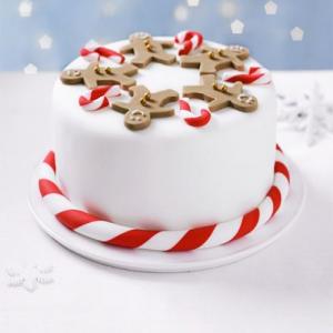 Gingerbread man party cake_image