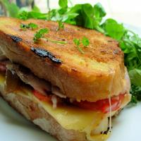 A Grilled Roasted Turkey & Provolone Sandwich image