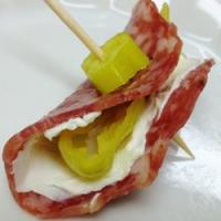 Salami, Cream Cheese and Pepperoncini Roll-Ups Recipe - (4.2/5) image