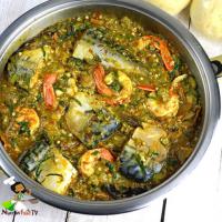 Sea food okra soup (okro soup - gumbo)_image