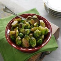Garlic and Herb Roasted Brussels Sprouts image