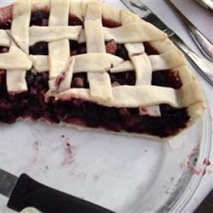 Mulberry Rhubarb Pie image