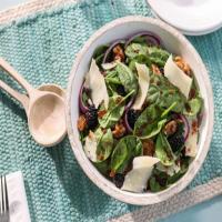 Spinach Berry Salad with Candied Walnuts image