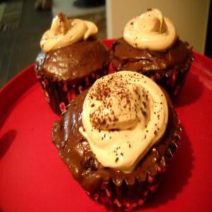 Mousse stuffed Espresso Cupcakes with Cappuccino Butter Cream Frosting_image