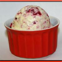 White Chocolate and Raspberry Ice Cream image