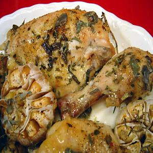 Herb Roasted Chicken with Garlic image
