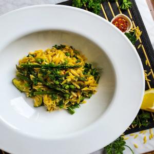 Spring Orzo Risotto image