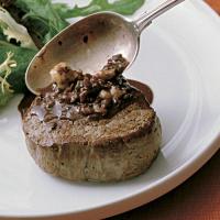 Filet of Beef with Blue Cheese, Rosemary & Pine Nut Sauce_image