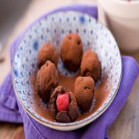 Chocolate, cognac and raspberry truffles_image