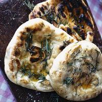 Grilled flatbreads with rosemary oil_image