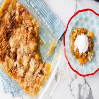 Peach Cobbler Recipe Made with Canned Peaches_image
