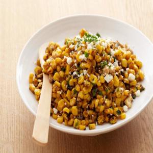 Grilled Corn Salad with Lime, Red Chili and Cotija_image