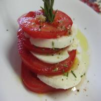Mozzarella & Tomato Stacks With Rosemary_image