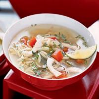 Yucatan-Style Chicken, Lime, and Orzo Soup image